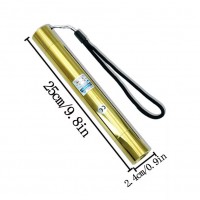 Фонарь-лазер синий YX-B008 GOLD, ЗУ 220V, 2x16340, 5 насадок, CASE, GLASSES