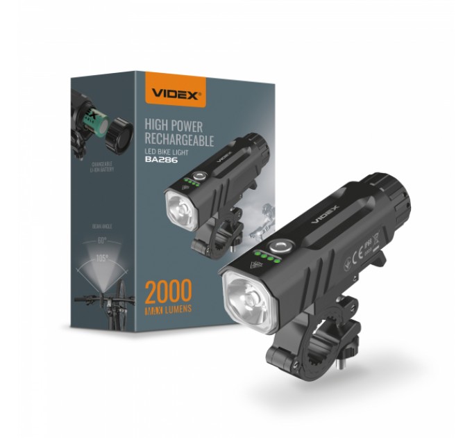 Фонарик для велосипеда VIDEX VLF-BA286 2000Lm 5000K