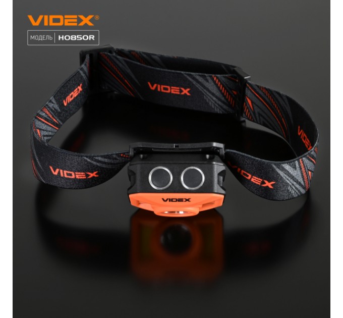 Налобный светодиодный фонарик VIDEX VLF-H085-OR 400Lm 5000K