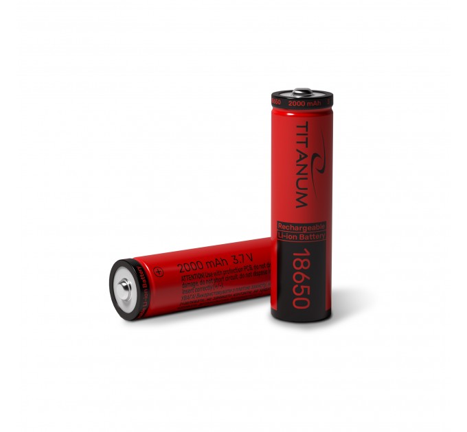 Акумулятор TITANUM літій-іонний 18650 (без захисту) 2000mAh bulk/1шт