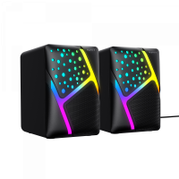 Стерео колонки HAVIT HV-SK763 USB RGB Black