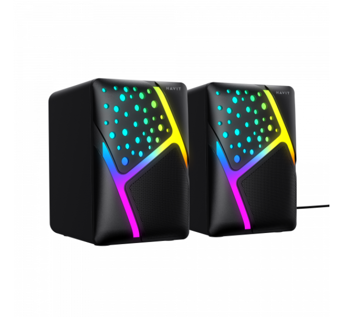 Стерео колонки HAVIT HV-SK763 USB RGB Black