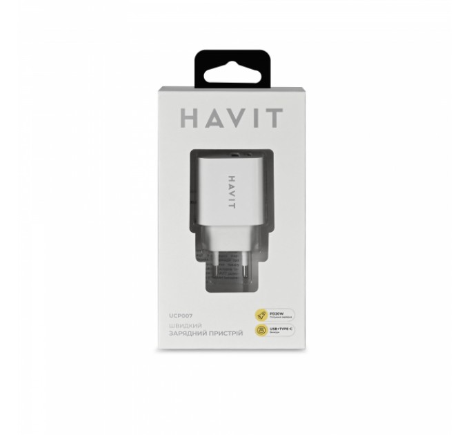 Зарядное устройство HAVIT HV-UCP007 20W USB+Type-C