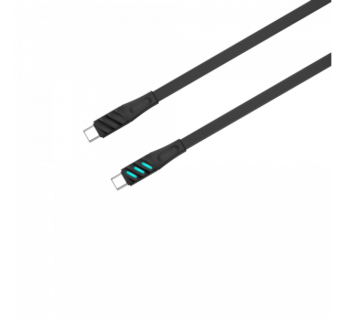 Кабель Type-C to Type-C HAVIT HV-CB6254 PD60W 3A 1м c LED индикатором