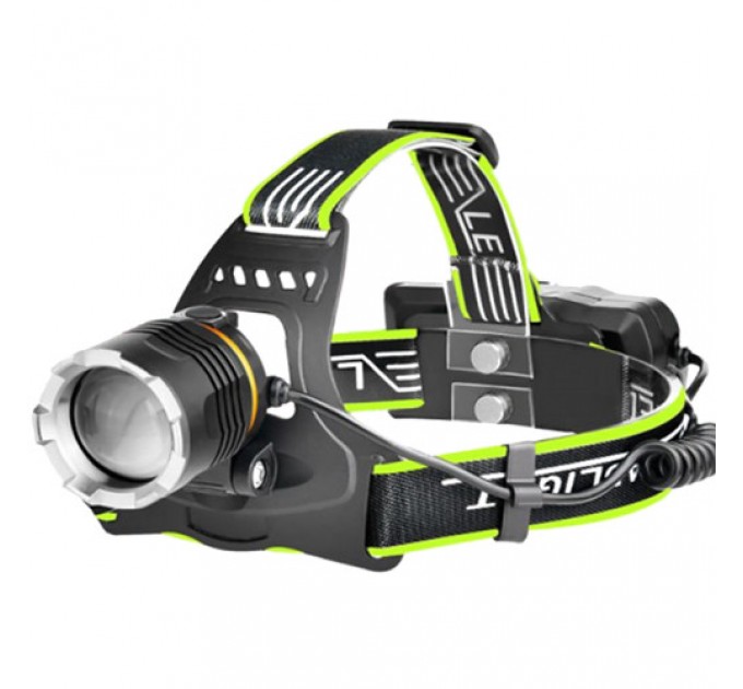 Фонарь налобный BL-8003-P50, 2x18650, zoom, ЗУ microUSB, Box