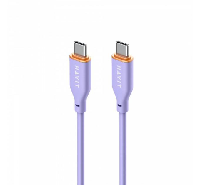 Кабель Type-C to Type-C HAVIT HV-CB603 PD60W 3A 1.2м (гипереластичный)