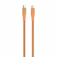 Кабель USB-C to USB-C HAVIT HV-CB6254 PD60W 3A 1м з LED індикатором Orange
