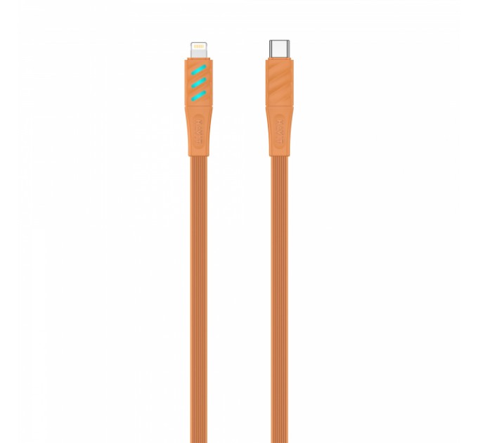 Кабель USB-C - Lightning HAVIT HV-CB6255 PD30W 1м з LED індикатором Orange