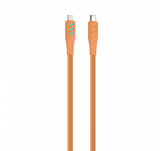 Кабель USB-C - Lightning HAVIT HV-CB6255 PD30W 1м з LED індикатором Orange
