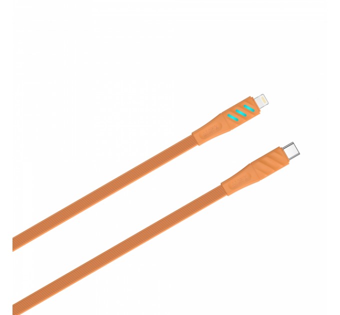 Кабель USB-C - Lightning HAVIT HV-CB6255 PD30W 1м з LED індикатором Orange
