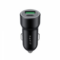 Автомобільний зарядний пристрій HAVIT HV-CC613 20W USB+USB-C