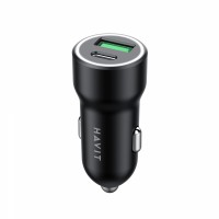 Автомобільний зарядний пристрій HAVIT HV-CC613 20W USB+USB-C