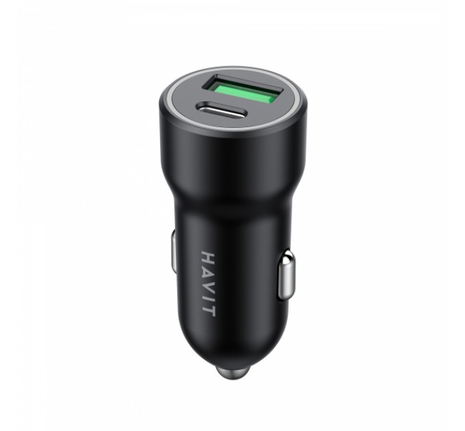 Автомобільний зарядний пристрій HAVIT HV-CC613 20W USB+USB-C
