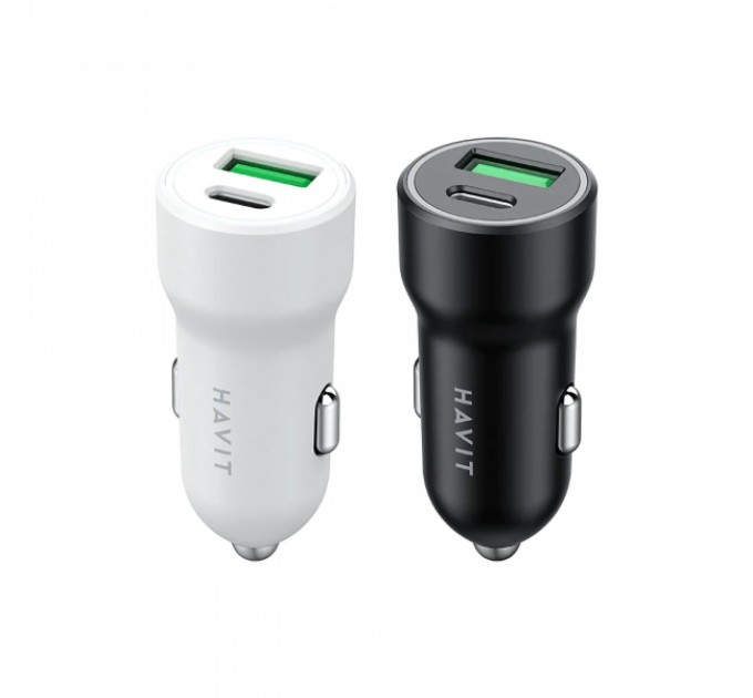 Автомобільний зарядний пристрій HAVIT HV-CC613 20W USB+USB-C