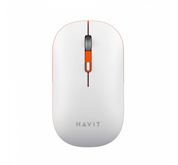 Бездротова миша дворежимна HAVIT HV-MS60WB White (2.4GHz + BT5.1)