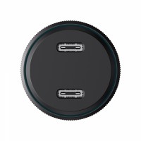 Автомобільний зарядний пристрій HAVIT HV-CC2014 60W 2xUSB-C Black