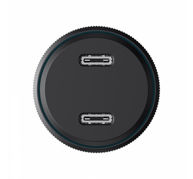 Автомобільний зарядний пристрій HAVIT HV-CC2014 60W 2xUSB-C Black