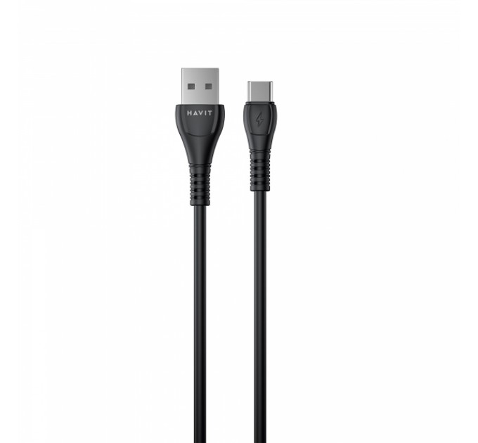 Кабель USB - USB-C HAVIT HV-CB642C 2.1A 1.8м Black