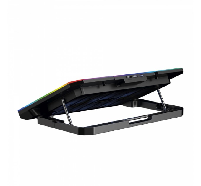 Охолоджуюча підставка для ноутбуку HAVIT HV-F2069 з підставкою під телефон + RGB