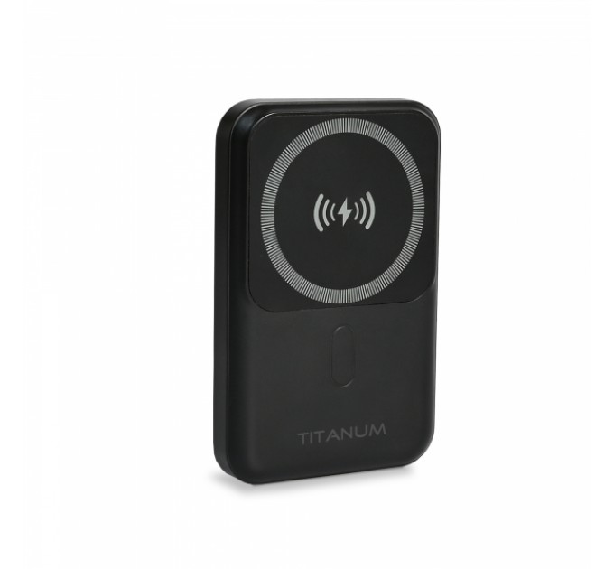 Повербанк з бездротовою зарядкою 10000mAh TITANUM MA02 22.5W Black