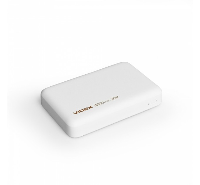 Повербанк з бездротовою зарядкою 10000mAh VIDEX VPB-331 PD20W White