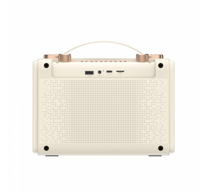 Портативна ретро колонка караоке HAVIT SK823BT 16W RGB Beige