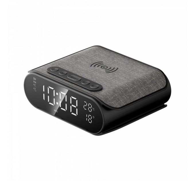 Бездротова зарядка з годинником HAVIT W3040 15W Black