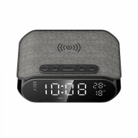 Бездротова зарядка з годинником HAVIT W3040 15W Black