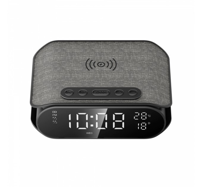Бездротова зарядка з годинником HAVIT W3040 15W Black