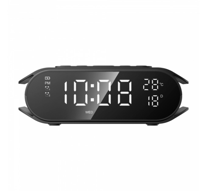 Бездротова зарядка з годинником HAVIT W3040 15W Black