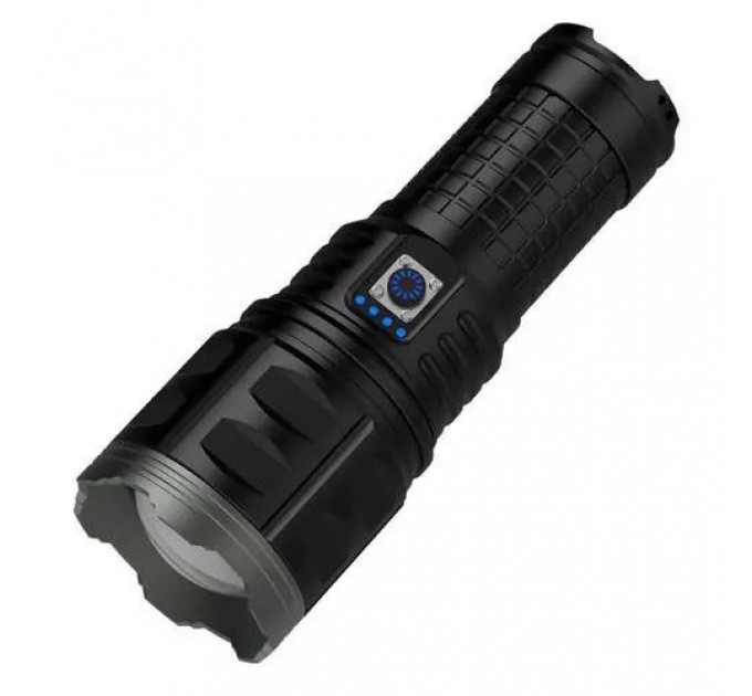 Фонарь AK138 WHITE LASER LED PM60-TG, 4х18650, power bank, индикация заряда, ЗУ Type-C, zoom, Box