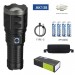 Фонарь AK138 WHITE LASER LED PM60-TG, 4х18650, power bank, индикация заряда, ЗУ Type-C, zoom, Box