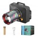 Фонарь налобный NIGHT VISION FLUORESCENCE WH-2111-TG, IPX44, Li-Ion аккум., ЗУ Type-C, zoom, Box