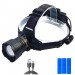 Фонарь налобный 8078-P360, 1 режим, 3x18650, ЗУ Type-C, zoom, Box