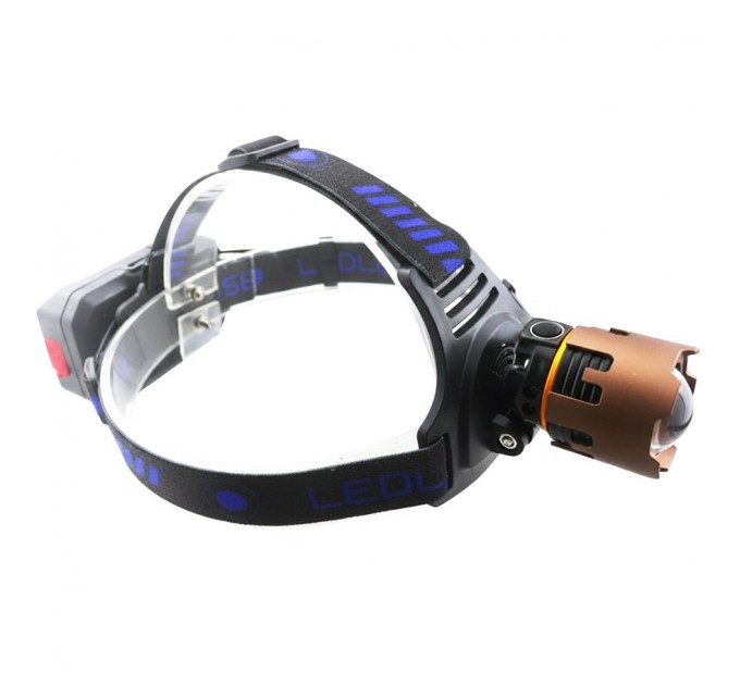 Фонарь налобный A50-TG, Power Bank, 3x18650, ЗУ Type-C, zoom, Box