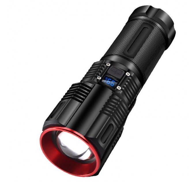 Фонарь 2211-TG, 3x18650, Powe Bank, ЗУ Type-C, zoom, Box