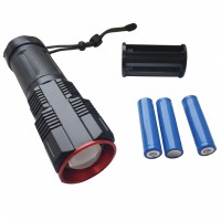 Фонарь 2211-TG, 3x18650, Powe Bank, ЗУ Type-C, zoom, Box