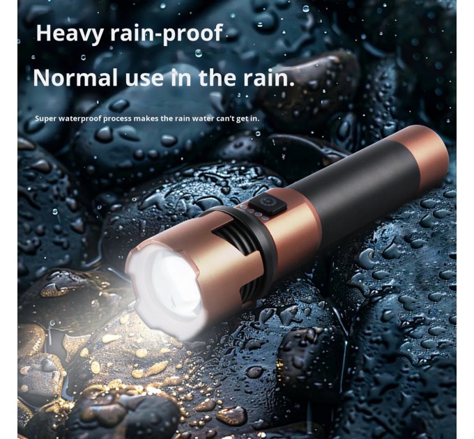 Фонарь A69-GT, 1x26800, Power Bank, ЗУ Type-C, zoom, Box