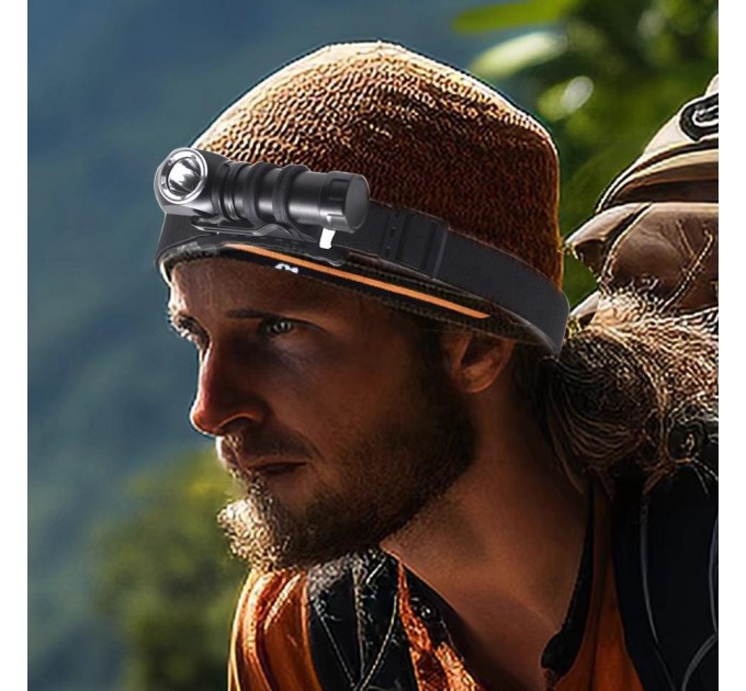 Фонарь налобный 6609-LED, ЗУ Type-C, 1x14500, Box