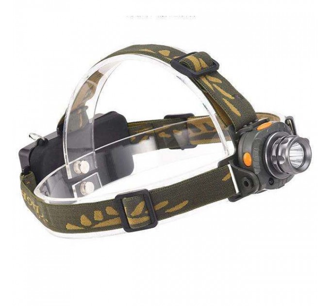 Фонарь налобный 6614-LM, Motion Sensor, ЗУ 220/12V, 1x18650