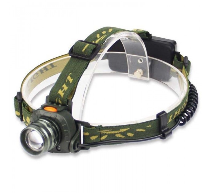 Фонарь налобный 6614-LM, Motion Sensor, ЗУ 220/12V, 1x18650