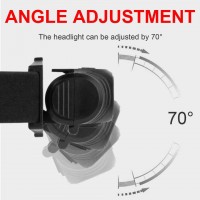 Фонарь налобный 6670-COB(White)+SMD(Red), ЗУ Type-C, 1x14500, Box