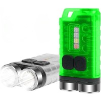 Фонарь брелок S02/V3-2LM+4SMD(RGB), Li-Ion аккумулятор, ЗУ Type-C