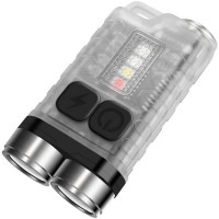Фонарь брелок S02/V3-2LM+4SMD(RGB), Li-Ion аккумулятор, ЗУ Type-C