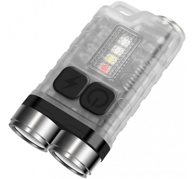 Фонарь брелок S02/V3-2LM+4SMD(RGB), Li-Ion аккумулятор, ЗУ Type-C