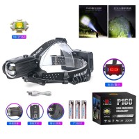 Фонарь налобный BL-T35-P160, 3x18650, Power Bank, ЗУ Type-C, zoom, Box