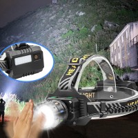 Фонарь налобный NIGHT VISION FLUORESCENCE BL-T701D-TG, Motion Sensor, 3x18650, Power Bank, ЗУ Type-C, zoom, Box