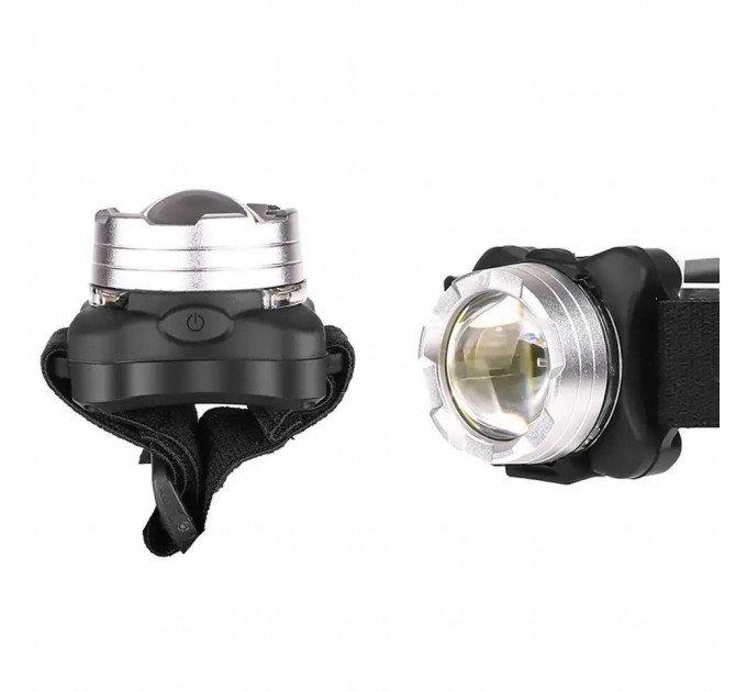 Фонарь налобный BL-F006-COB(White+Red), ЗУ Type-C, Li-Ion аккумулятор, Box