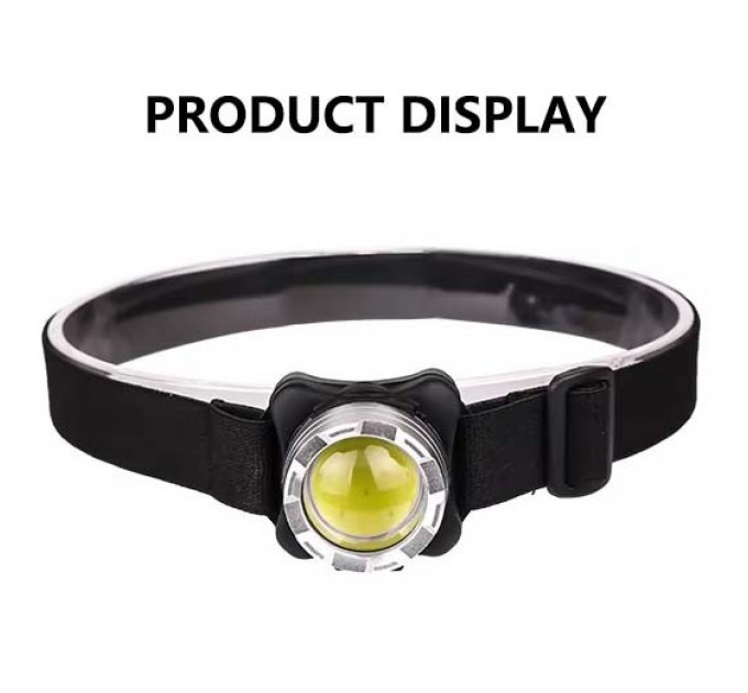 Фонарь налобный BL-F006-COB(White+Red), ЗУ Type-C, Li-Ion аккумулятор, Box