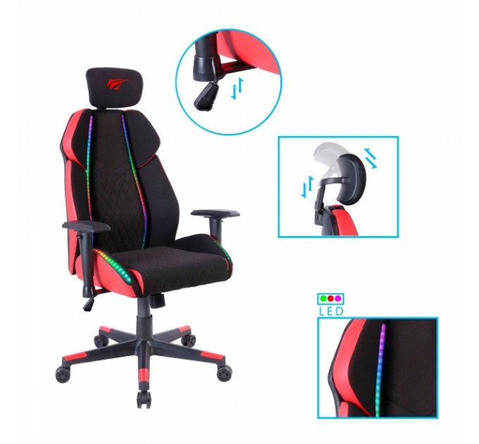 Ігрове крісло HAVIT HV-GC938 Black/Red (1шт/ящ)